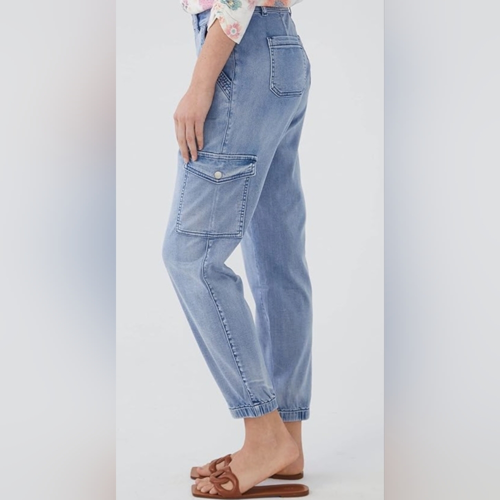 FDJ French Dressing Loose Fit Cargo Ankle Jeans for Women, Casual Relaxed Fit